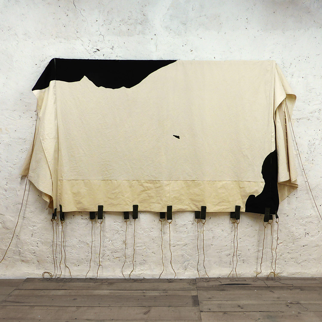 tente, art, peinture, installation, contemporain, dépouille