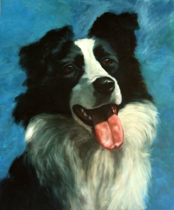 peinture, chien