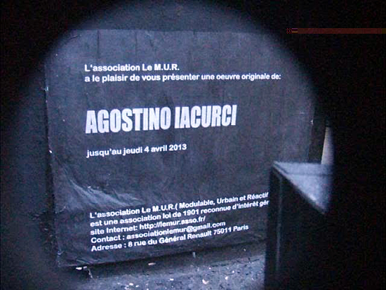 agostino lacurci, le grand jeu, le mur, association, street art, paris, rue oberkampf, m.u.r.