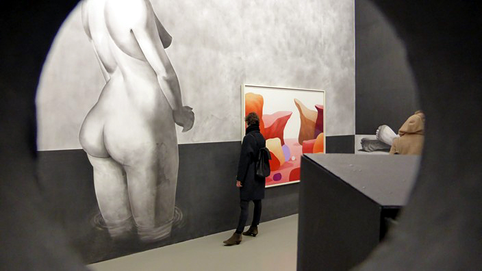 centre culturel suisse, pierre vadi, plus d'une langue, nicolas party, pastel et nu