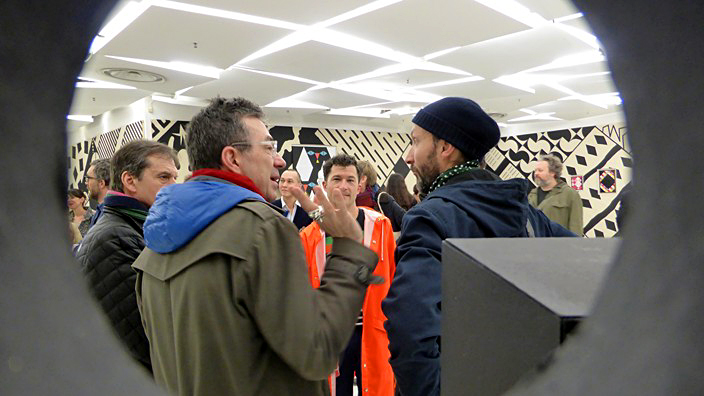 la galerie des galeries, karina bisch, les galeries lafayette, miss harlequin, art contemporain