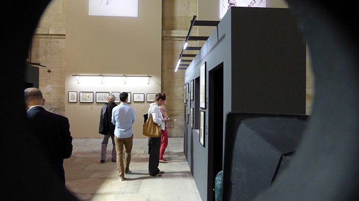 exposition, hôpital, pitié salpêtrière, charcot, chapelle, catherine bouchara, philippe pumain, ernest pignon-ernest, david cohen, art absolument