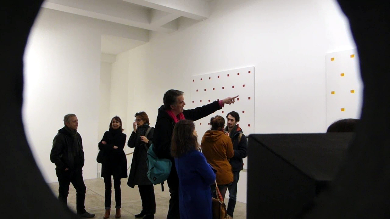 exposition, art contemporain, galerie, marian goodman, niele toroni, en passant, peinture