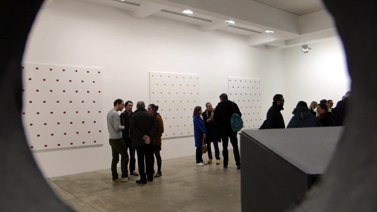 exposition, art contemporain, galerie, marian goodman, niele toroni, en passant, peinture