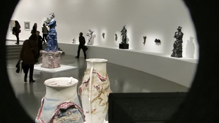 lucio fontana, musée d'art moderne, ville de paris, expositions, rétrospective, sculptures, toiles, céramiques, fabrice hergott, choghakate kazarian, sébastien gokalp, nini ardemagni laurini, jean louis schefer, daniel soutif, anthony white, luca massimo barbero, paolo campiglio, marina pugliese, sébastien gokalp, choghakate kazarian, michel tapié, lawrence alloway